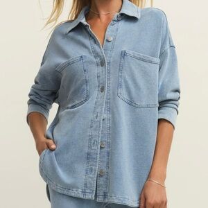 ZSupply All Day Denim Knit Jacket